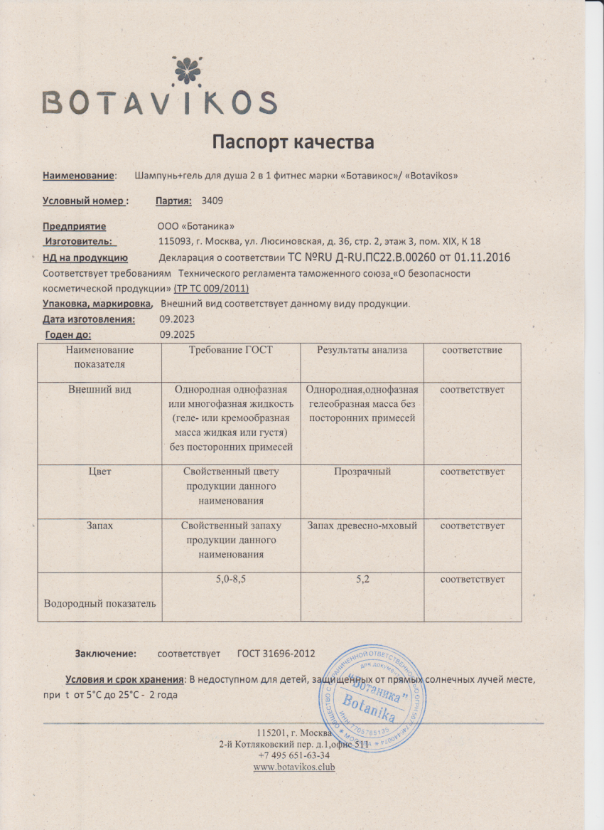 Паспорт №092023